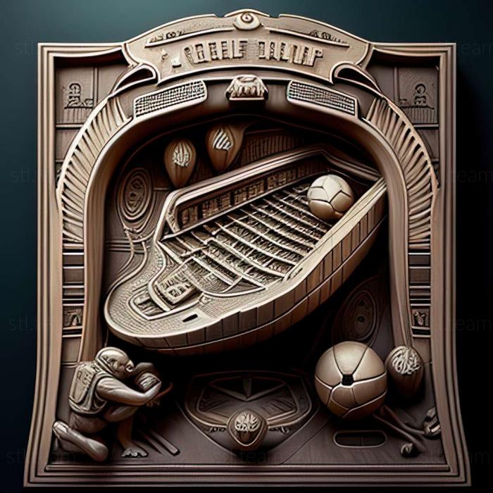 3D model Super League Football Pinball game (STL)